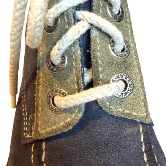 Kickers Vintage Suede Ankle Boots Colorblock - Picture 4 of 6